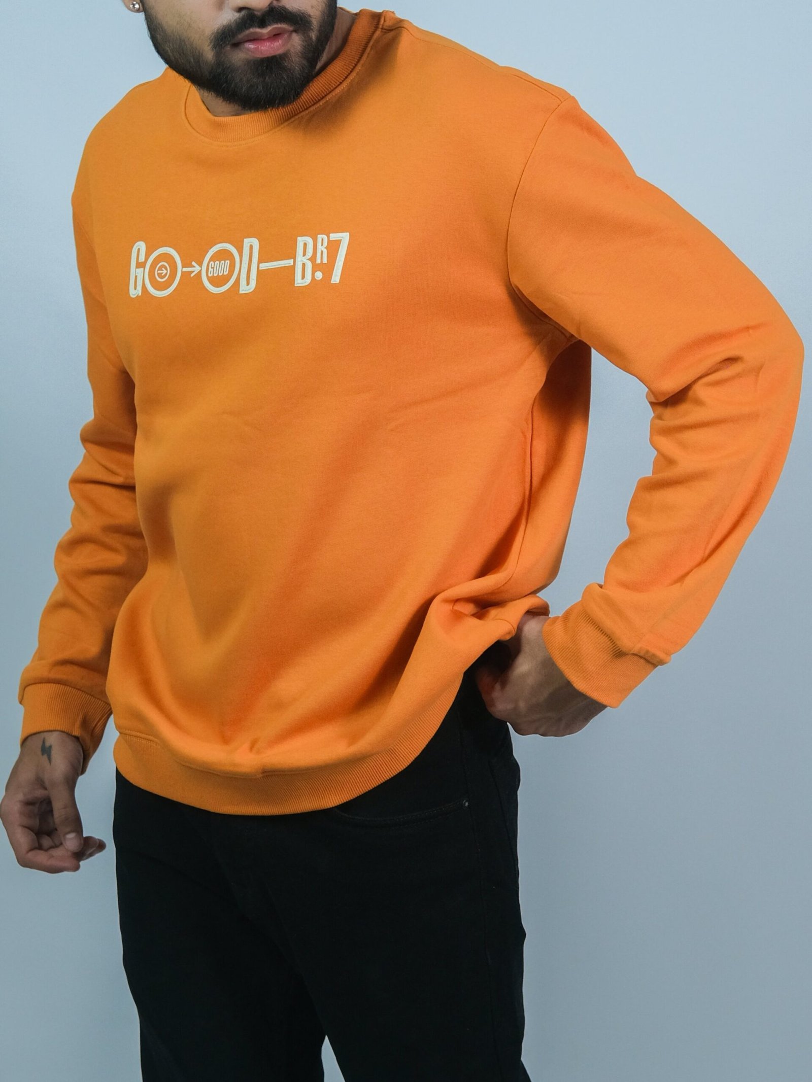 Bold Orange Sweatshirt - Image 2