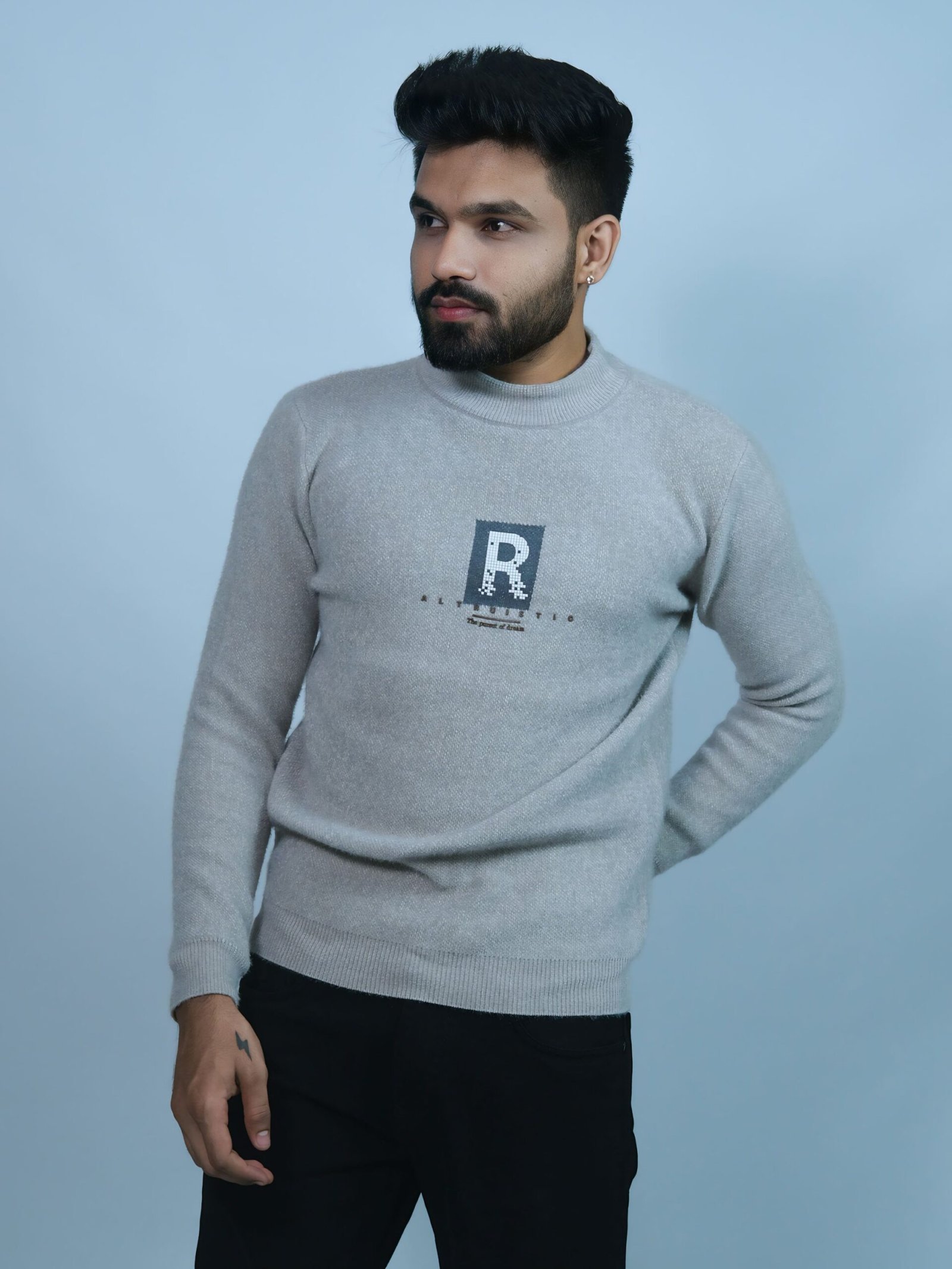 Grey Minimal Sweatshirt