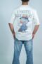 White Printed Cartoon Tshirt