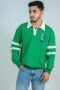 Green rugby style full sleeve tshirt