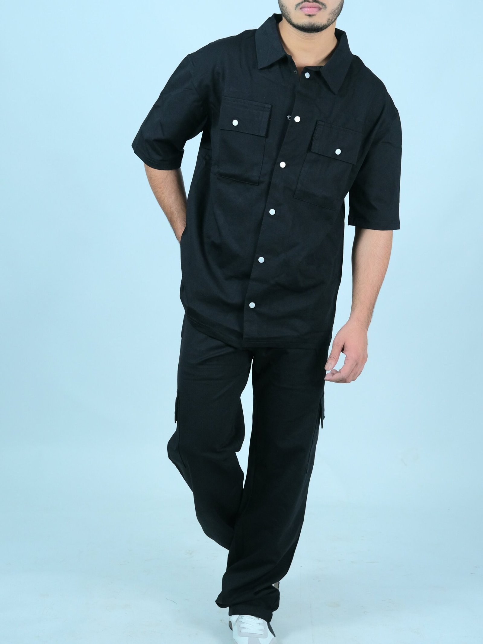 men's Black co-ord set - Image 3