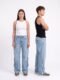 Side Zipper Baggy Jeans
