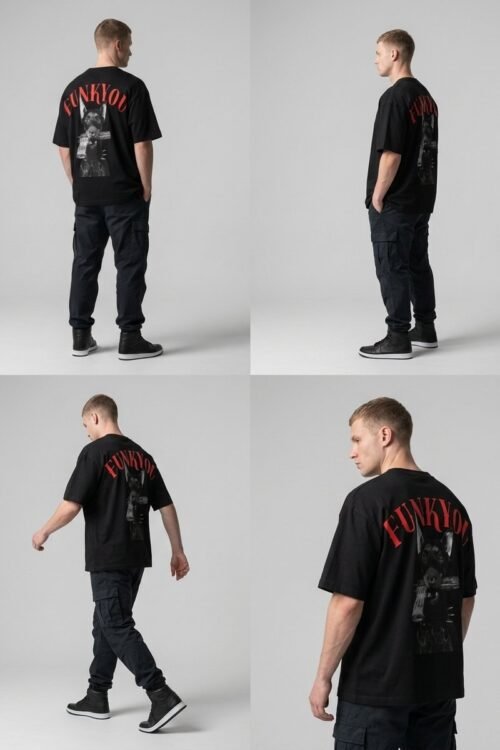 Doberman Graphic Oversized T shirt
