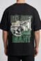 Money Graphic Oversized Black T-Shirt
