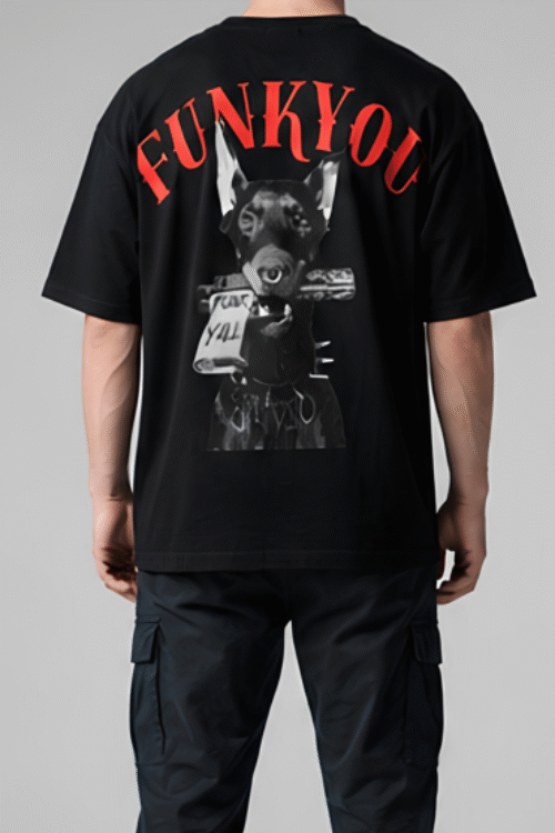 Doberman Graphic Oversized T shirt