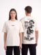 Vintage Art Oversized Off-White T-shirt