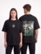 Money Graphic Oversized Black T-Shirt